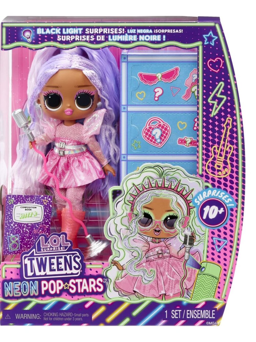 LOL Surprise! Tweens Neon Pop Stars Kitty K Fashion Doll - New / Sealed